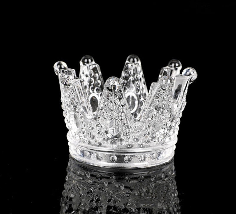 Crystal Glass Mini Tealight Candle Holder