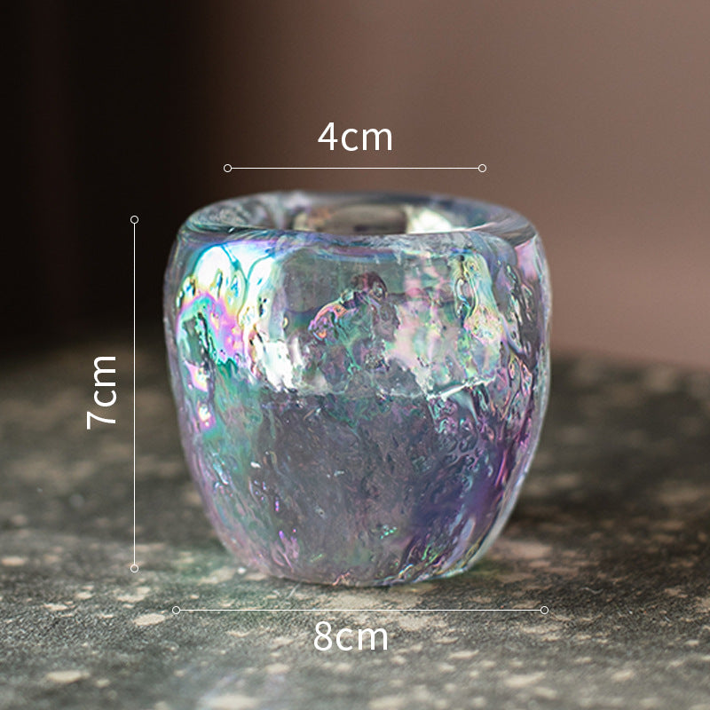 Natural Glass Romantic Candlelight Candle Holder