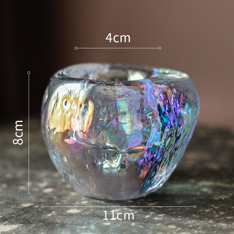 Natural Glass Romantic Candlelight Candle Holder