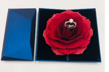 Rose Foldable Ring Box