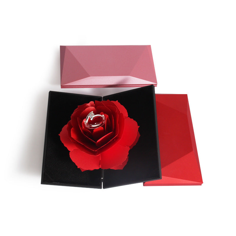 Rose Foldable Ring Box