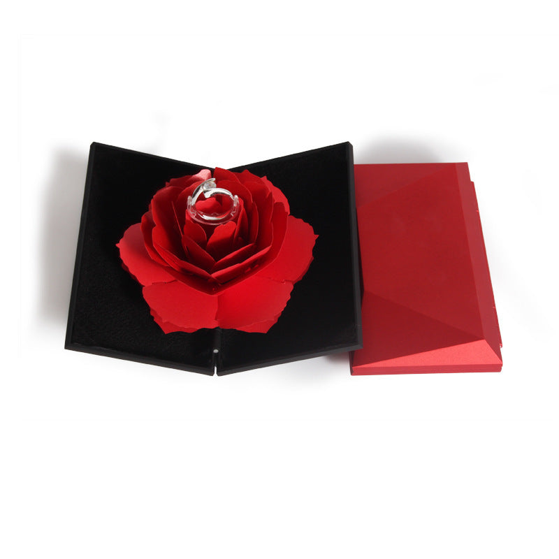 Rose Foldable Ring Box