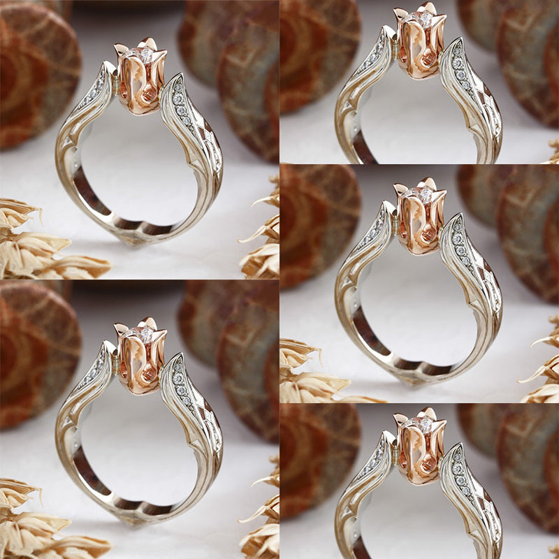 Rose Crystal Ring