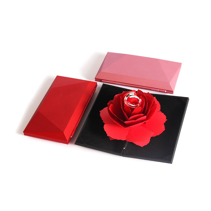 Rose Foldable Ring Box