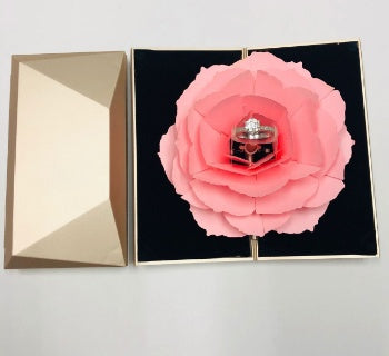 Rose Foldable Ring Box