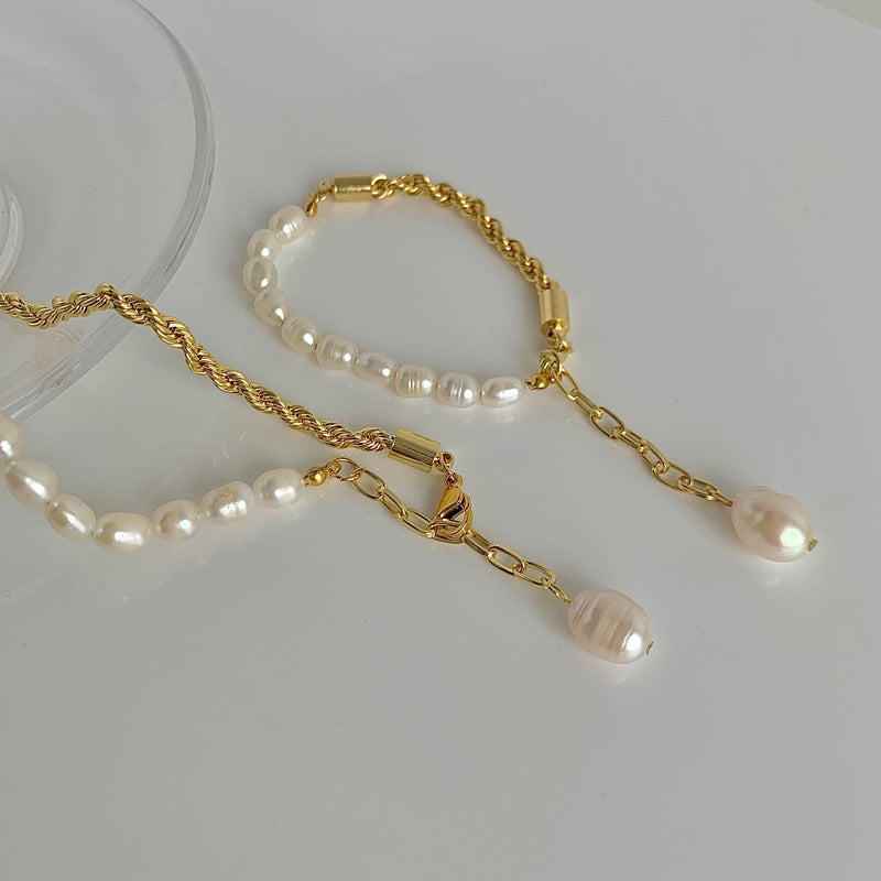 Half Pearl Necklace