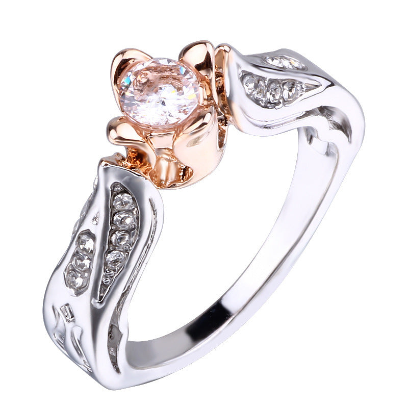 Rose Crystal Ring