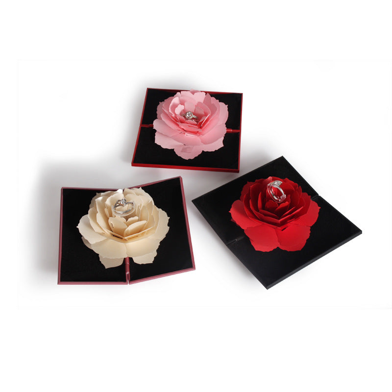 Rose Foldable Ring Box