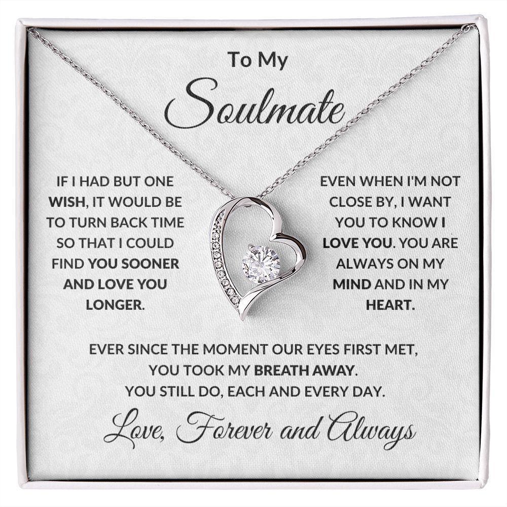 To My Soulmate Necklace Gift Pack