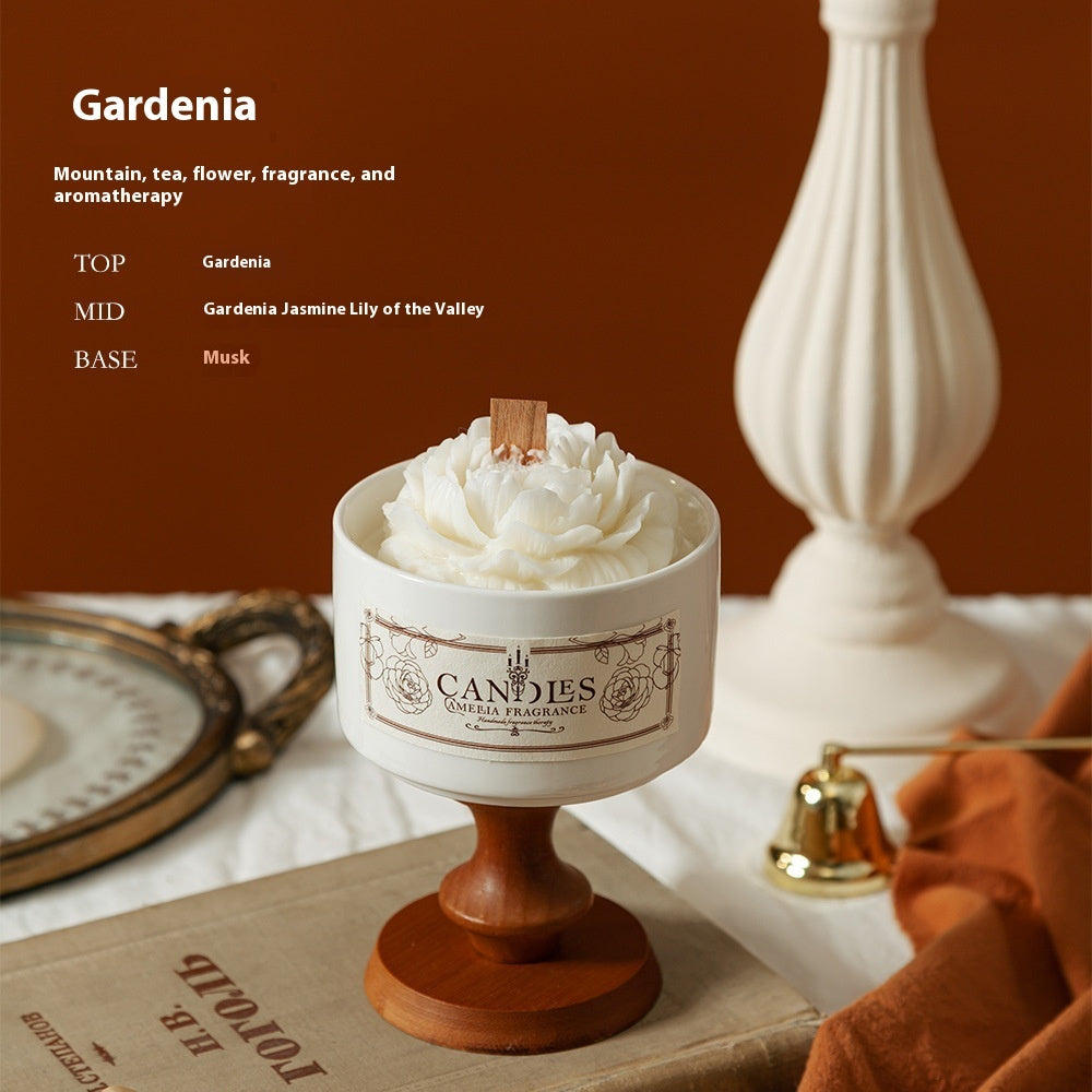 Camellia Candle Porcelain Cup