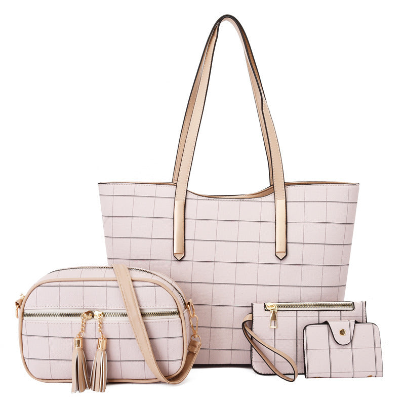 Four-piece Set Tote, Clutch and Wallet Bag Set