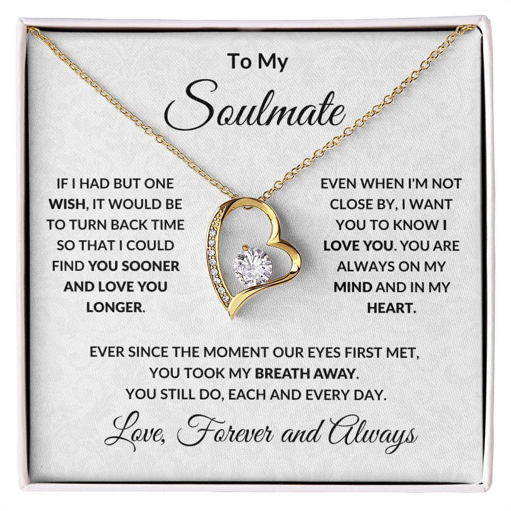 To My Soulmate Necklace Gift Pack