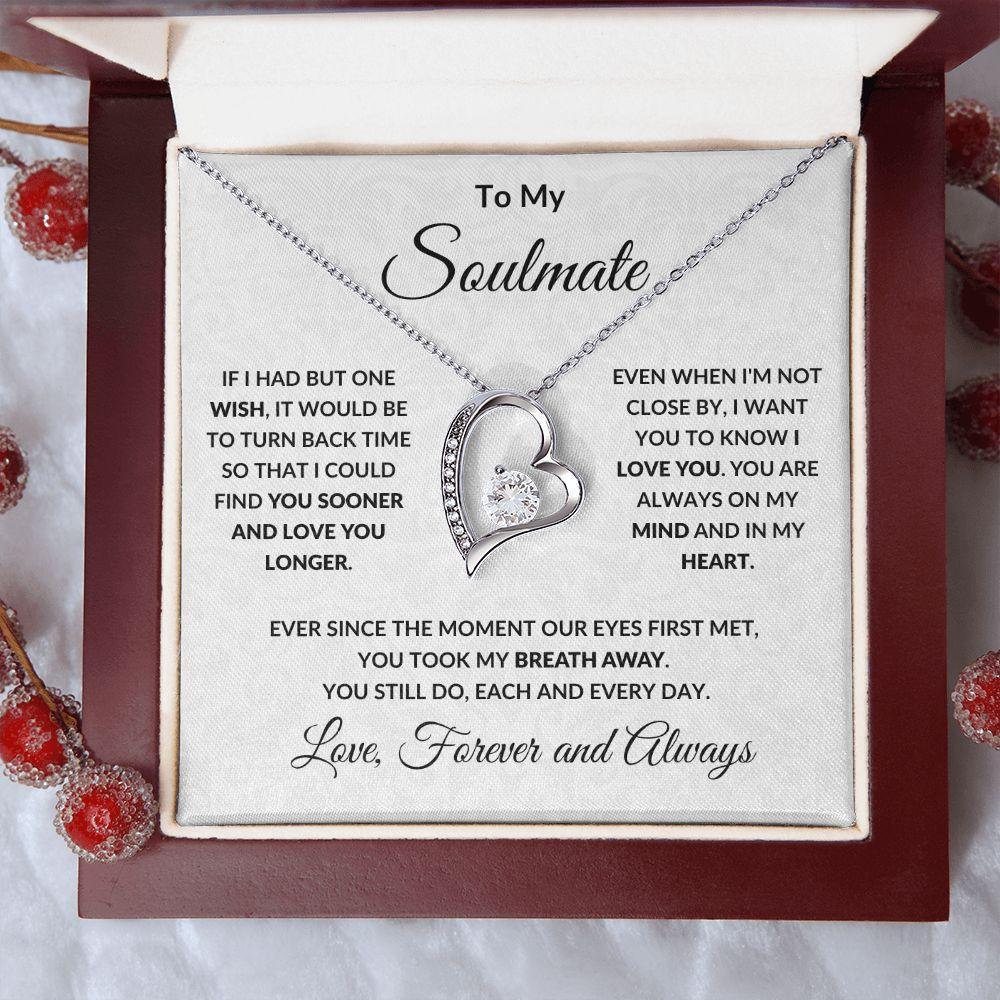 To My Soulmate Necklace Gift Pack