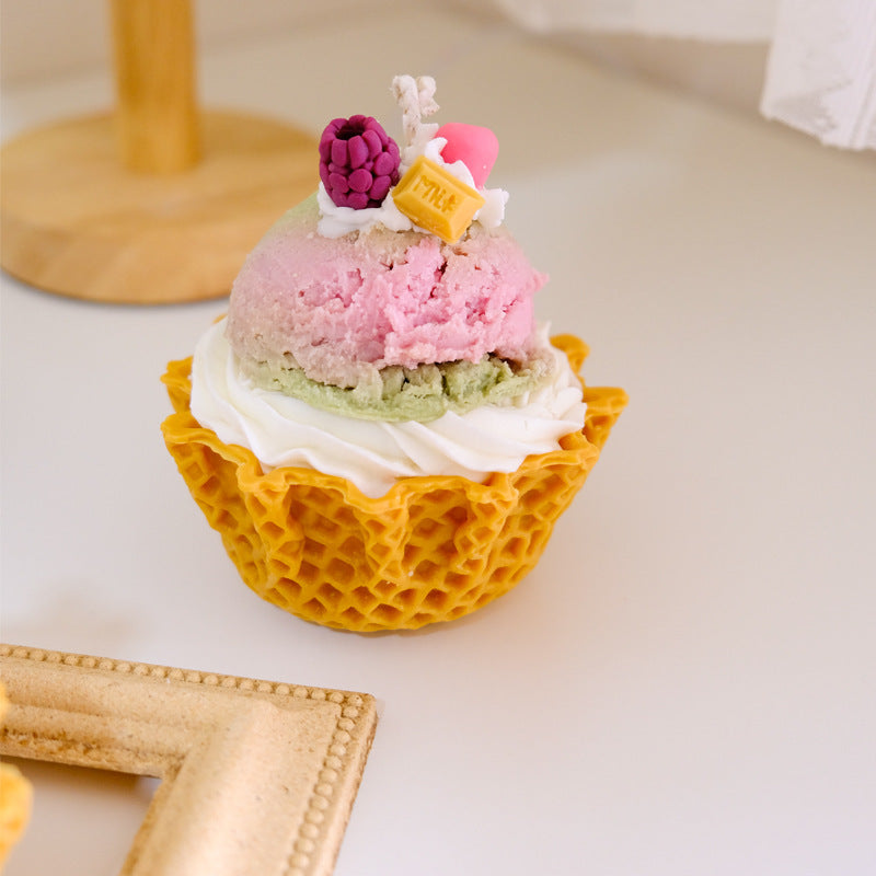 Cupcake Cream Dessert Fragrant Candles